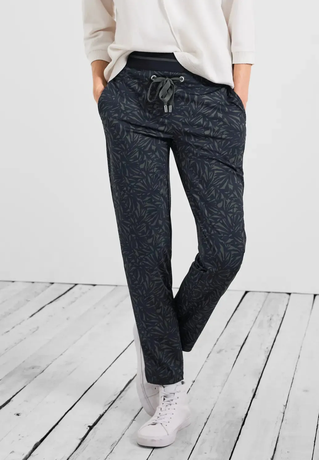 376278- Printed Tracey Joggers - Cecil