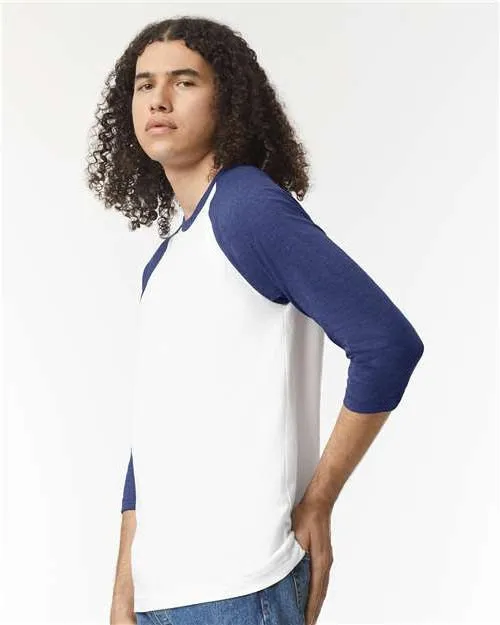 American Apparel CVC Raglan Tee