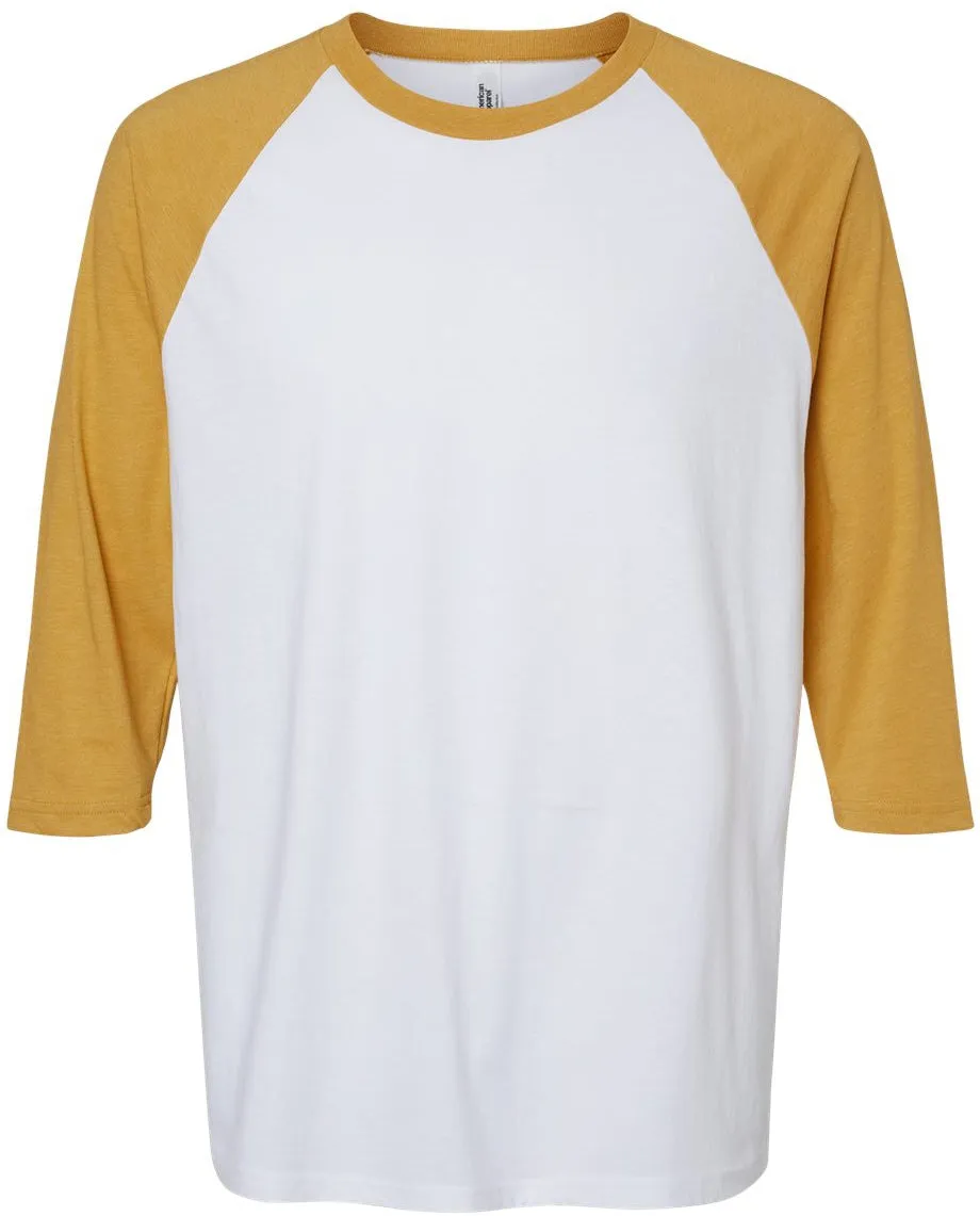 American Apparel CVC Raglan Tee