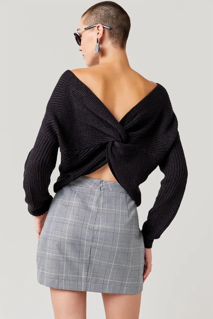 Andie Knot Back Sweater