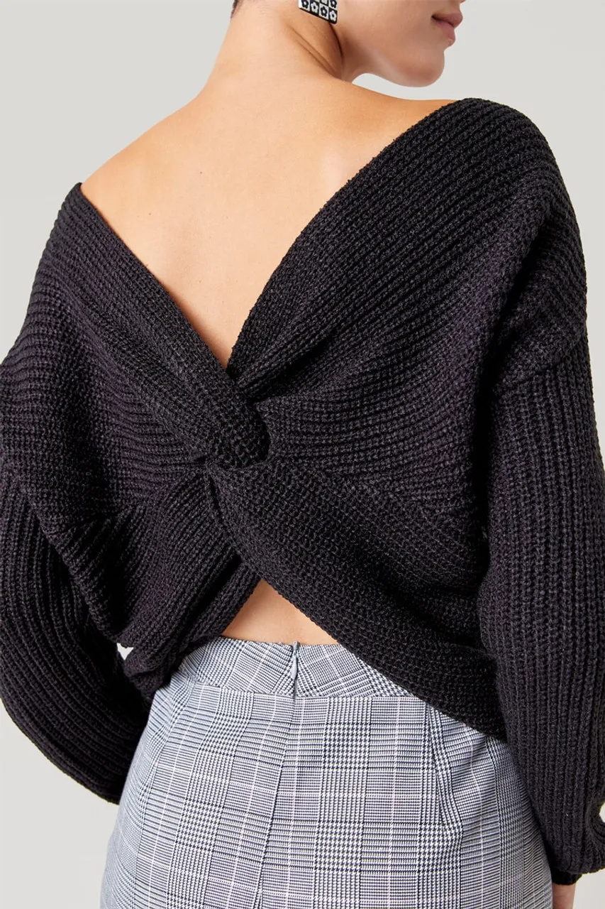 Andie Knot Back Sweater