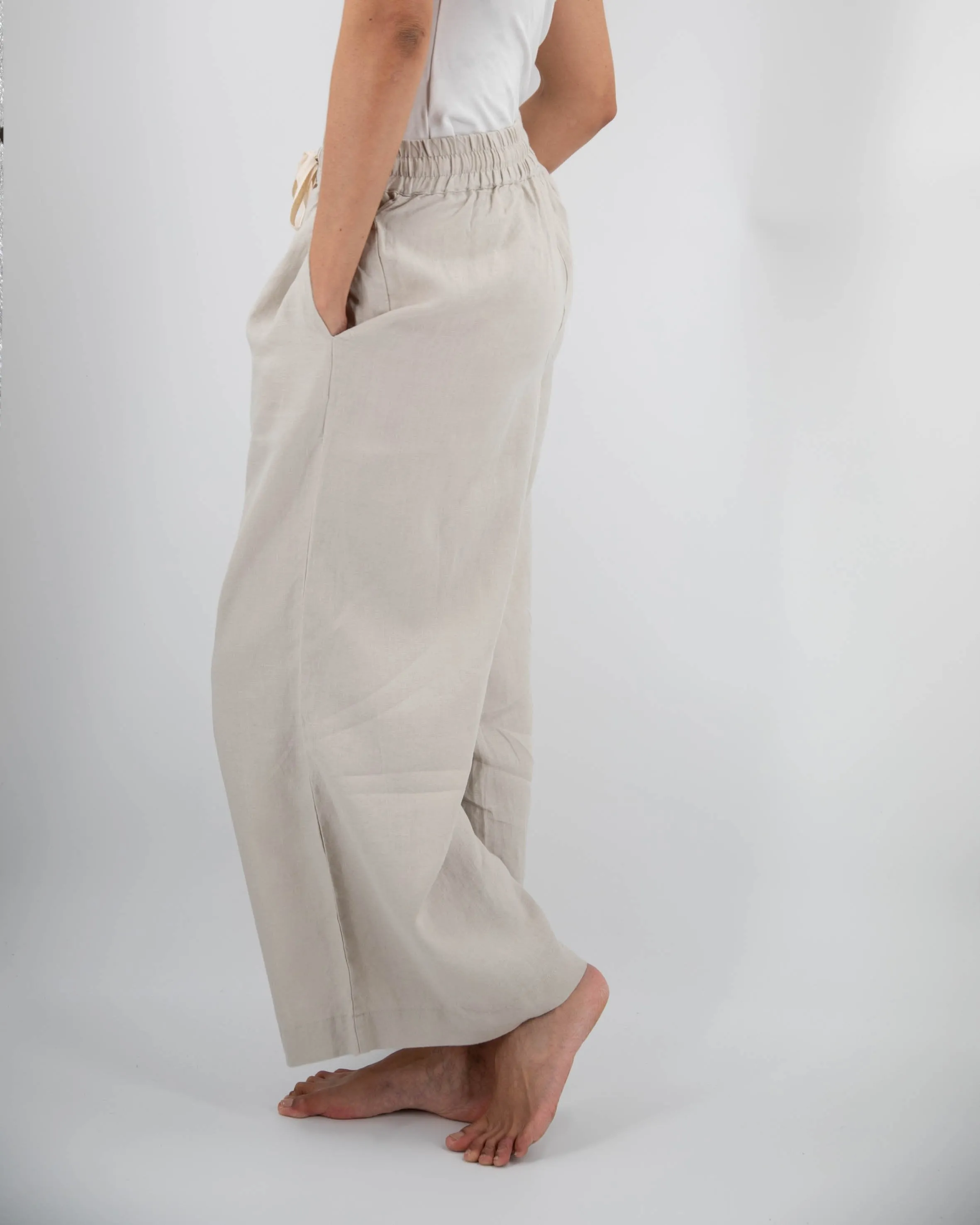 Ava Wide Leg Linen Pant