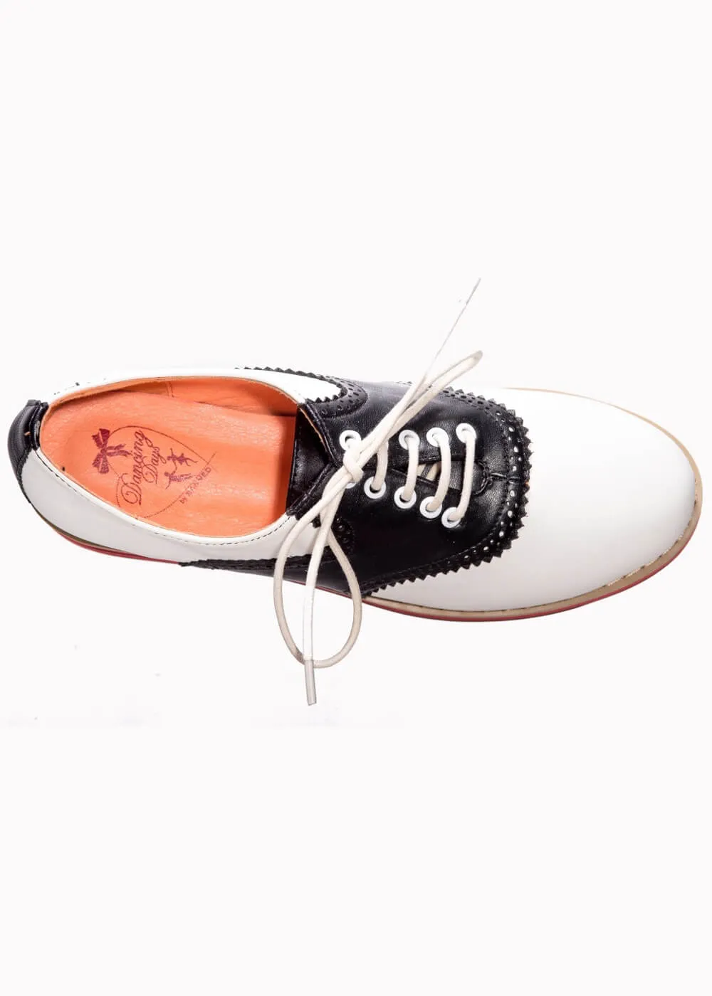 Banned Old Soul Dancer 50's Shoes Offwhite Black