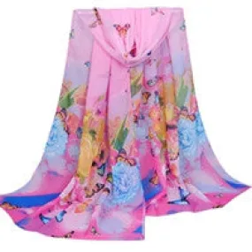 Beach Scarf From India poncho Sexy Scarves Chiffon Shawls Women Long Print Wrap Ladies Large Silk Scarfs