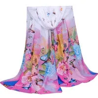 Beach Scarf From India poncho Sexy Scarves Chiffon Shawls Women Long Print Wrap Ladies Large Silk Scarfs