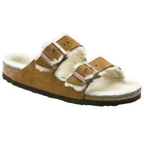 Birkenstock Arizona Sandal Shearling Mink Suede (Women's)