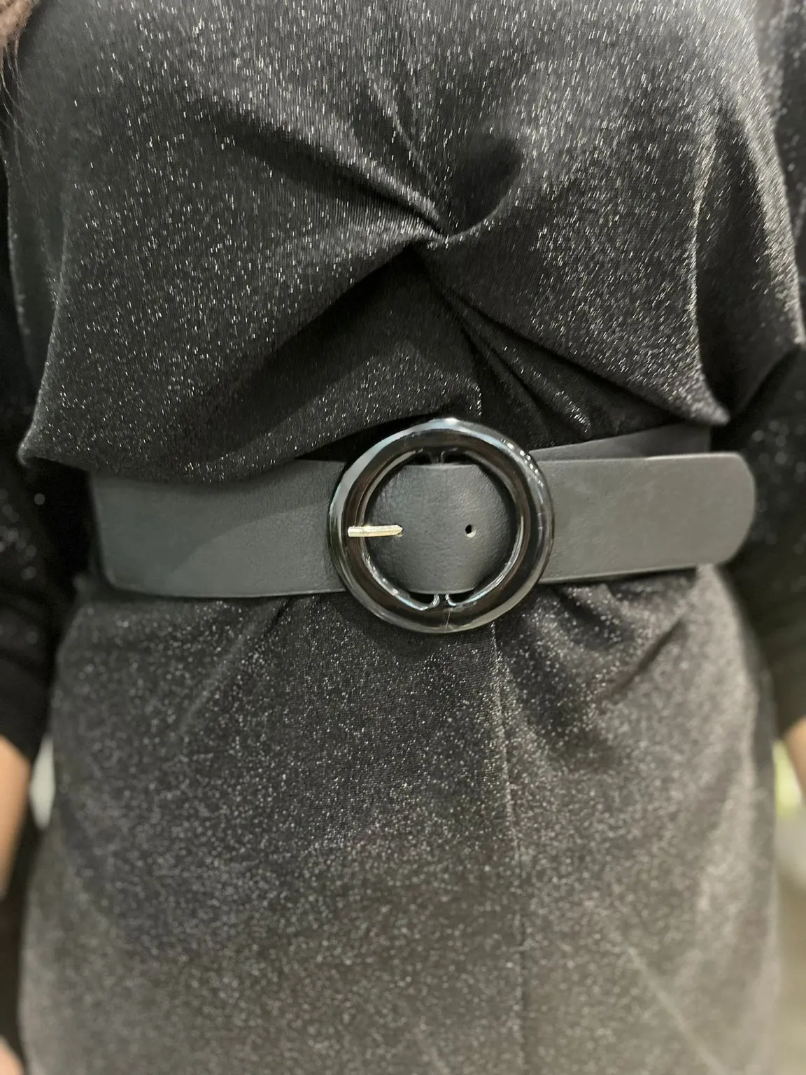 Black Elasticated Belt