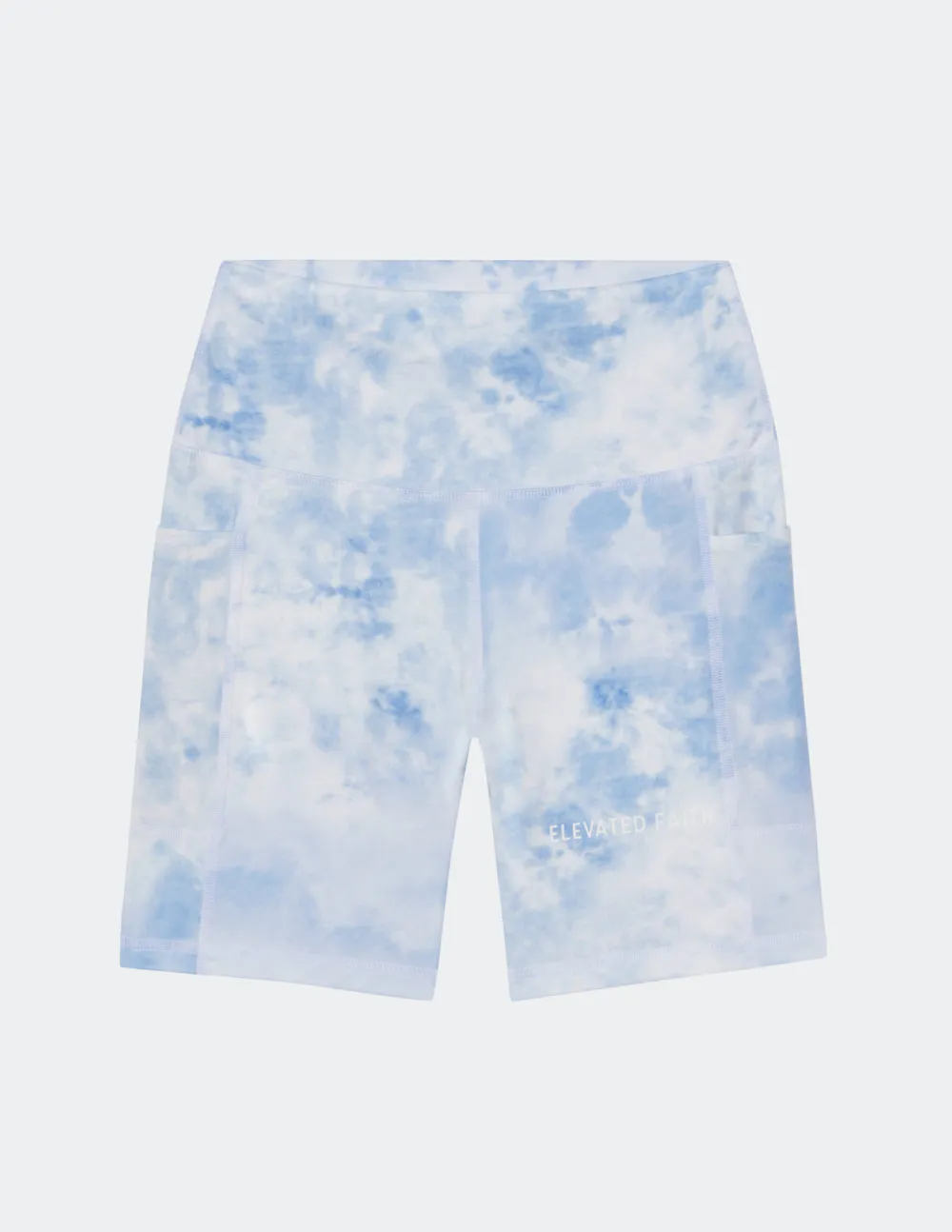 Blue Tie-Dye Biker Short