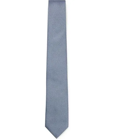 Boss Silk-blend tie with jacquard pattern