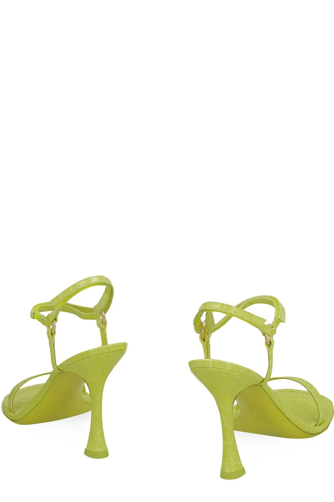 By Far Mia Buckle Detail Strappy Heeled Sandals