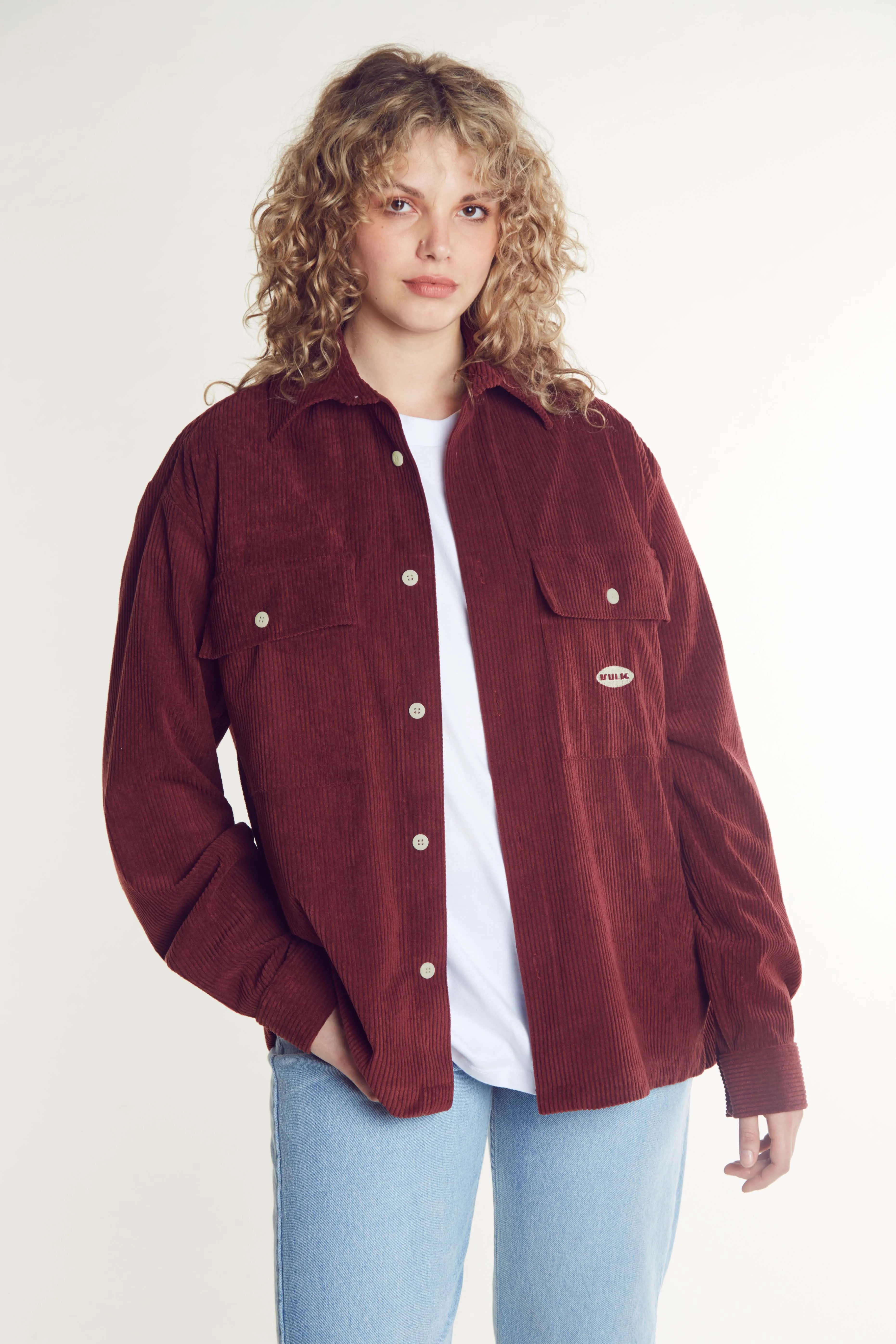 Campera Liviana Vulk Roman Overshirt Berry