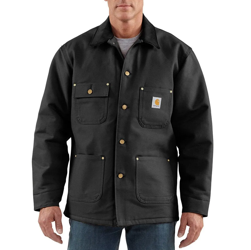 Carhartt Men's Big & Tall Duck Chore Coat Blanket Lined C001