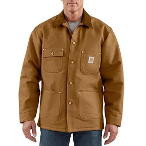 Carhartt Men's Big & Tall Duck Chore Coat Blanket Lined C001