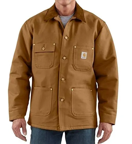 Carhartt Men's Big & Tall Duck Chore Coat Blanket Lined C001