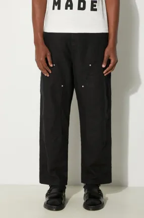 Carhartt WIP linen blend trousers Walter Double Knee Pant black color I033580.8902