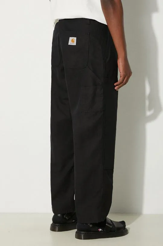 Carhartt WIP linen blend trousers Walter Double Knee Pant black color I033580.8902