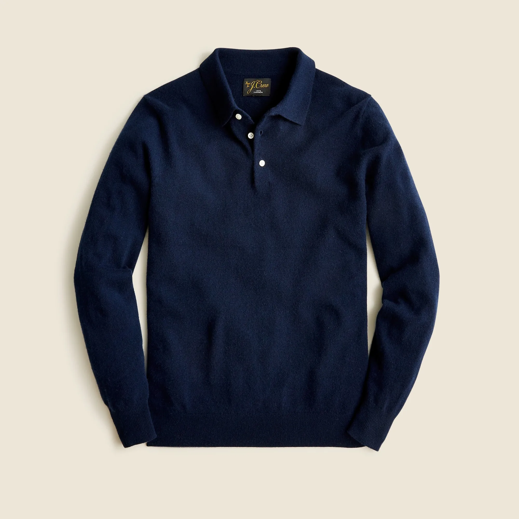 Cashmere collared sweater-polo