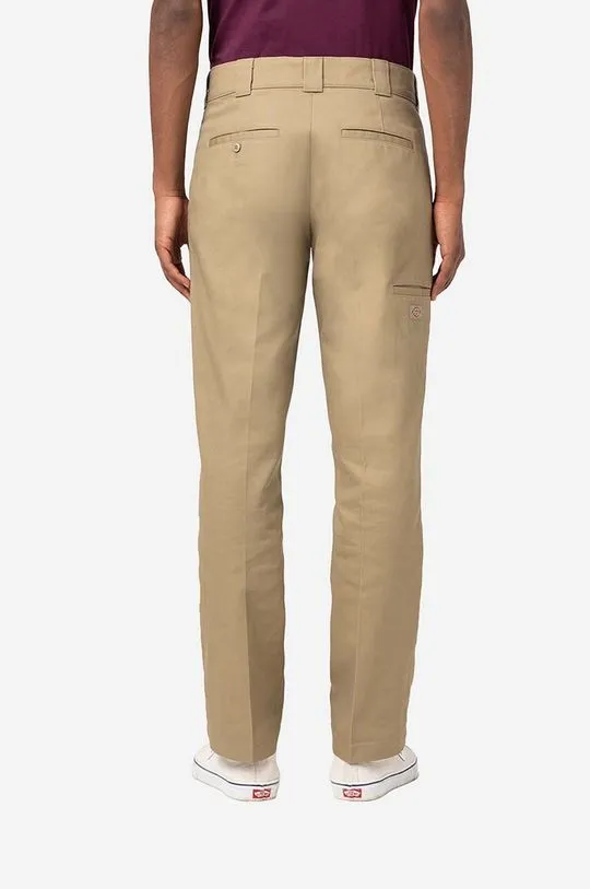 Dickies trousers Strght Dble Knee Rec men's beige color