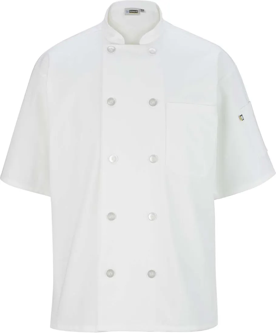 Edwards 10 Button Short Sleeve Chef Coat-OUTLET