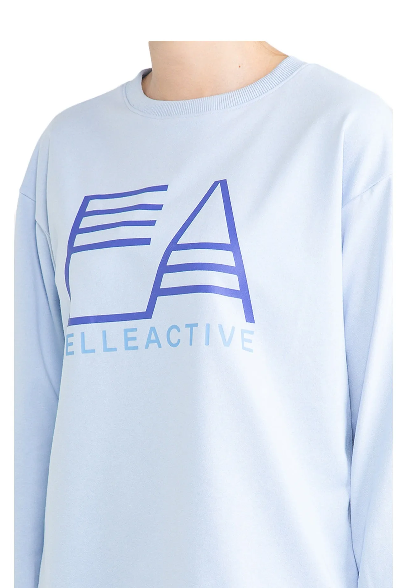 ELLE Apparel Active Logo Oversized Basic Sweatshirt