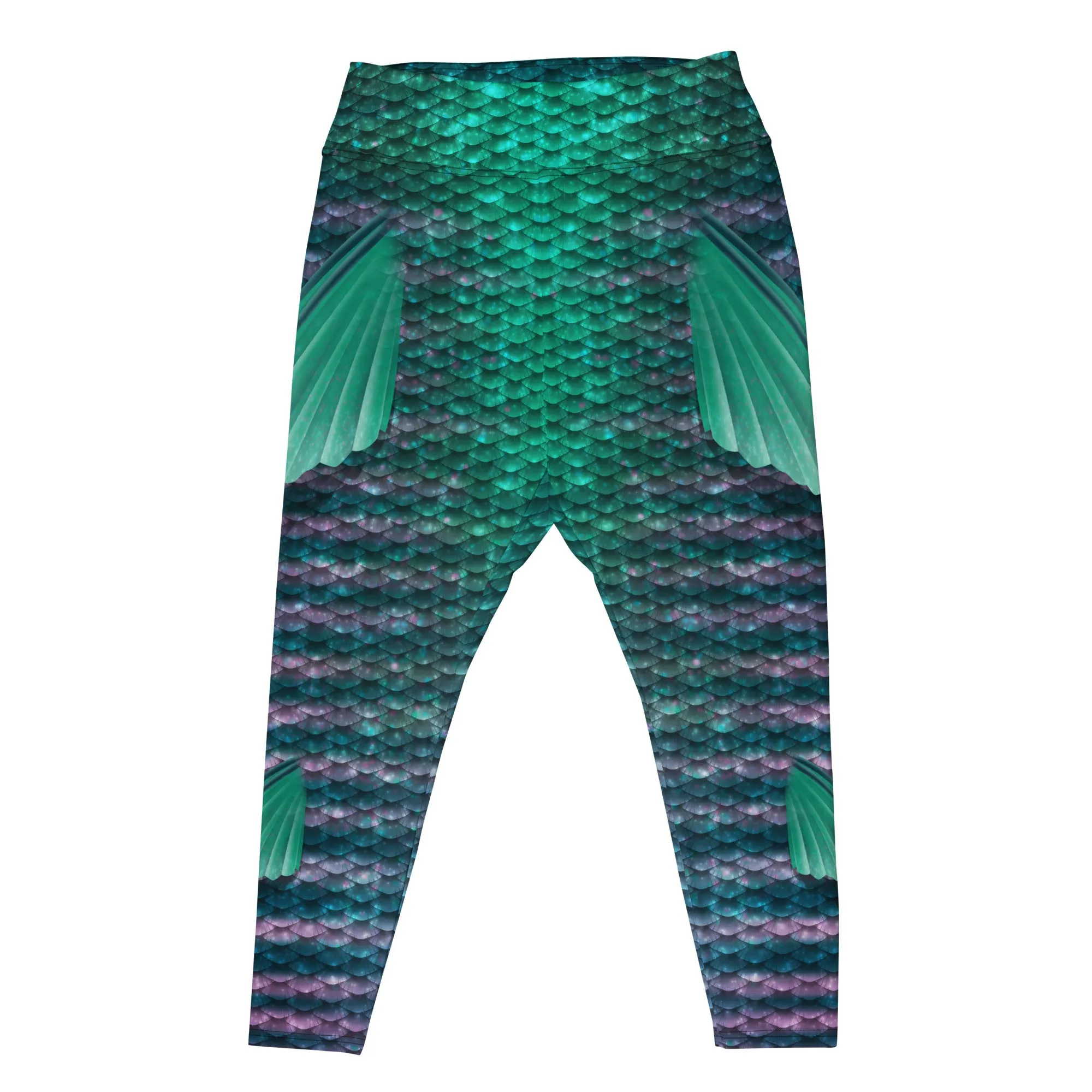 Emerald Dream Plus Size Merfolk Leggings