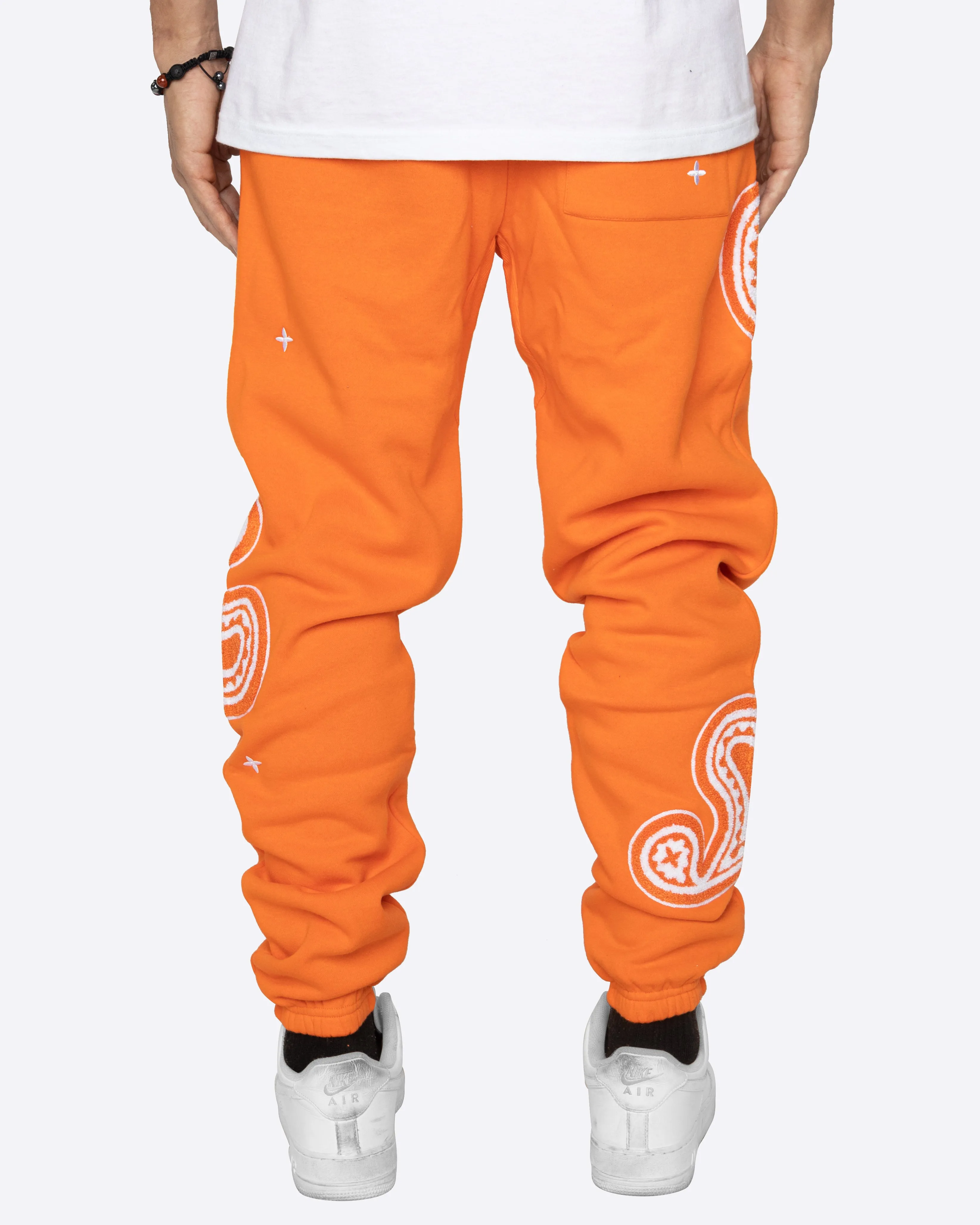 EPTM PAISLEY SWEATPANTS-ORANGE