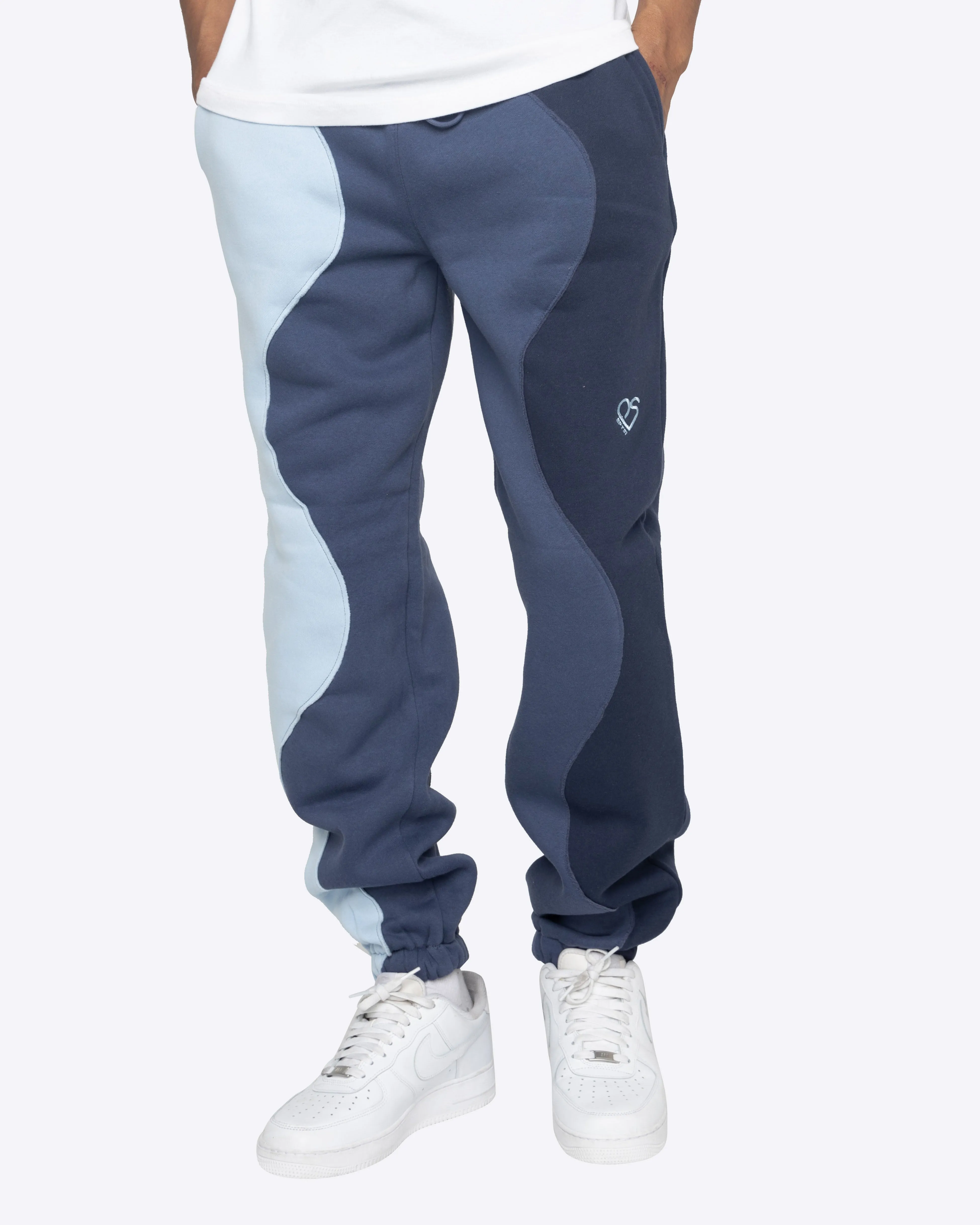 EPTM X PASCAL WAVY SWEATPANTS-BLUE