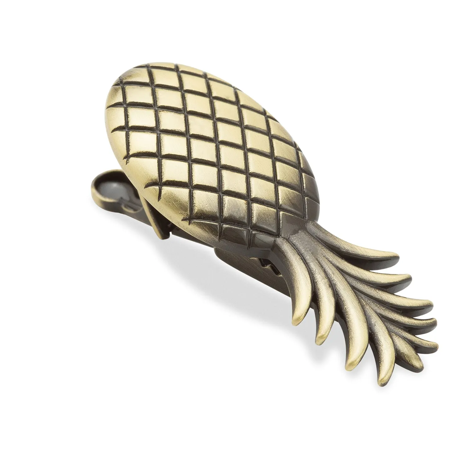 Fijian Brass Pineapple Tie Bar