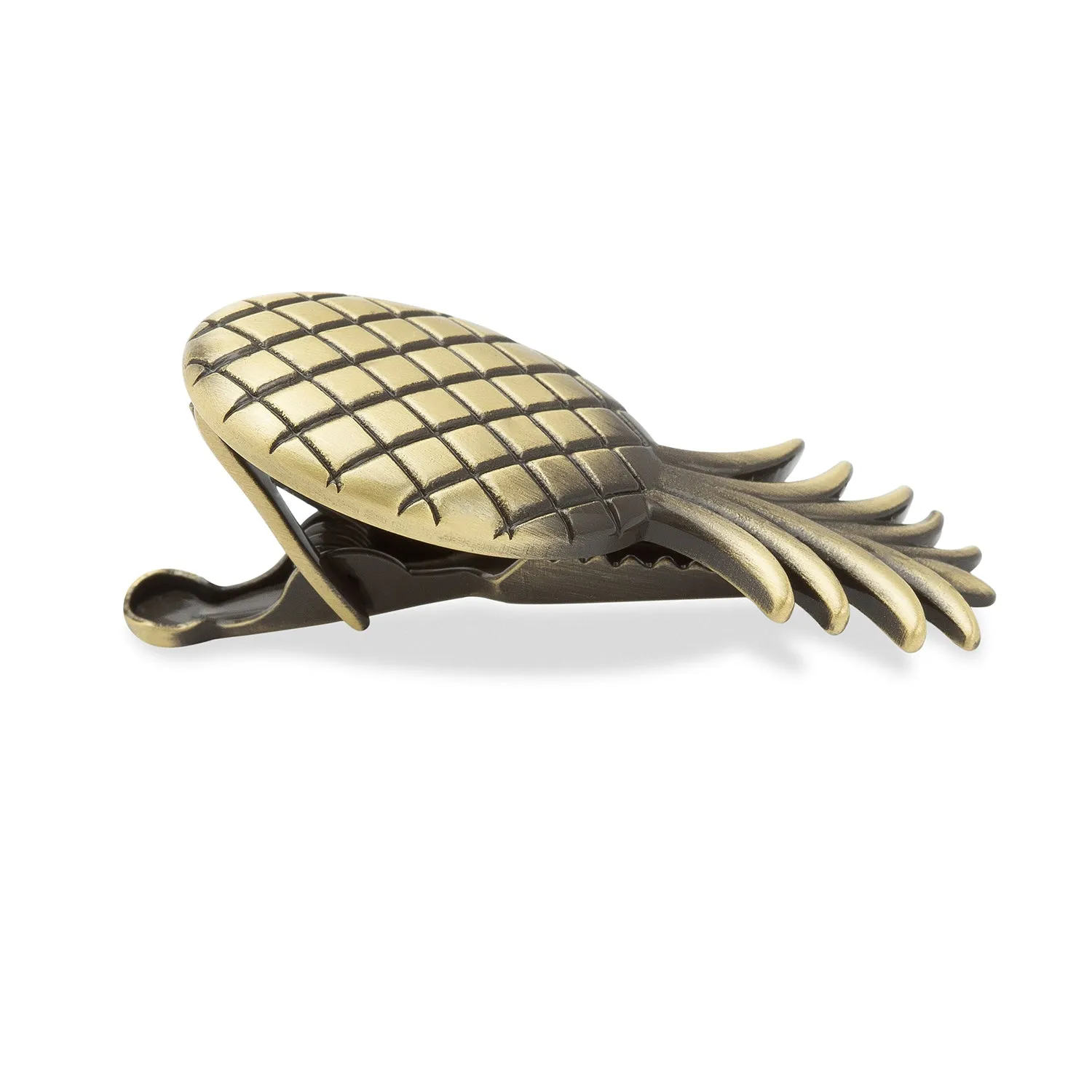 Fijian Brass Pineapple Tie Bar