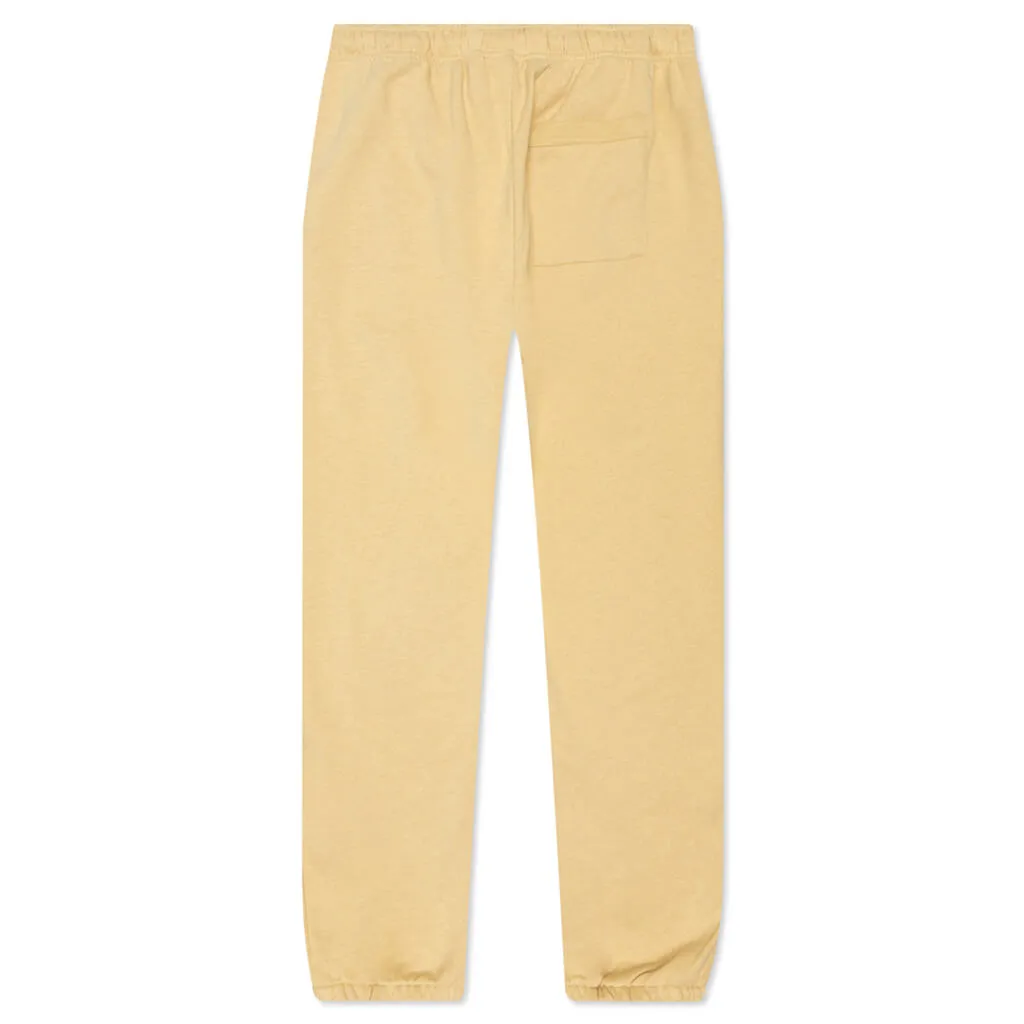 Fleece Sweatpants - Pale Yellow/Melange