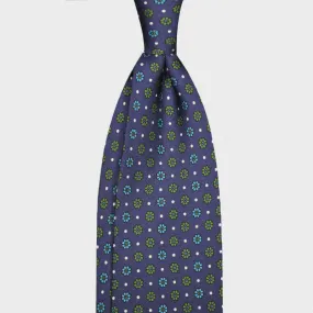 F.Marino Handmade 7-Folds Silk Tie Daisy Yale