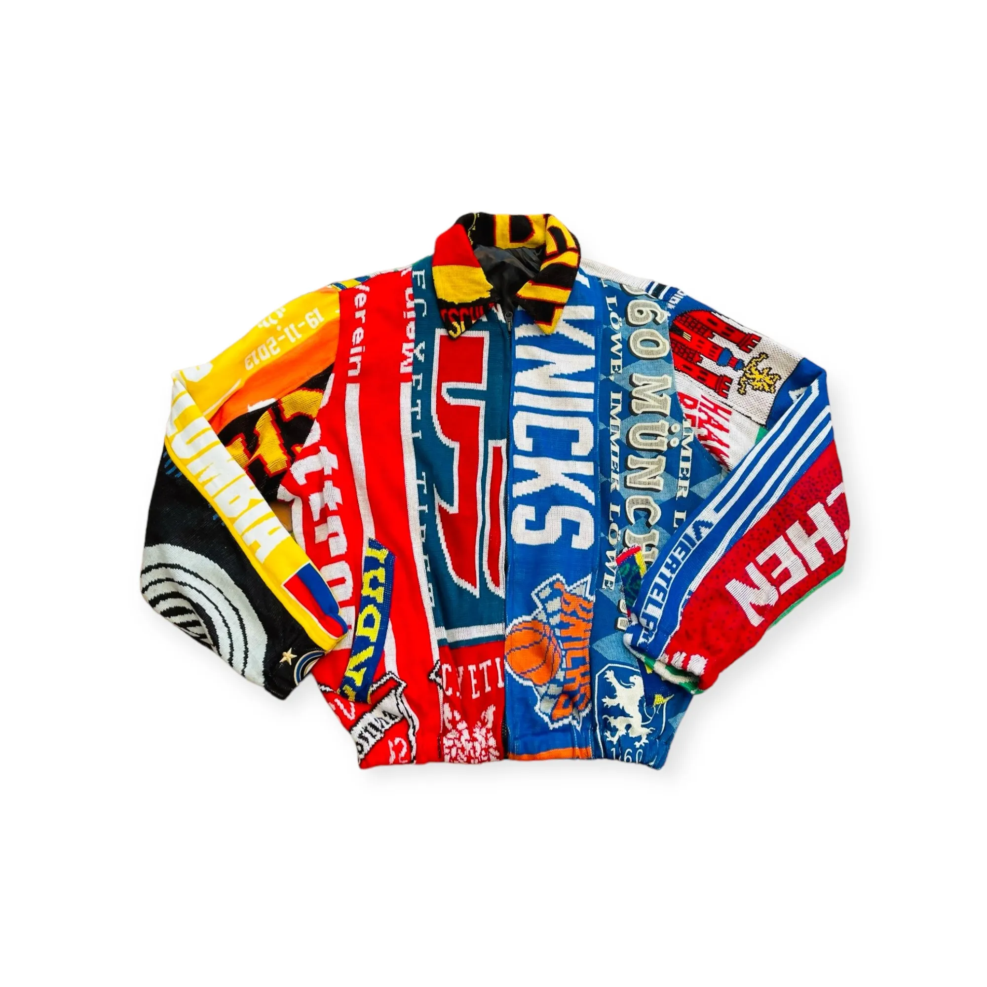 Football Scarf Reworked Jacket