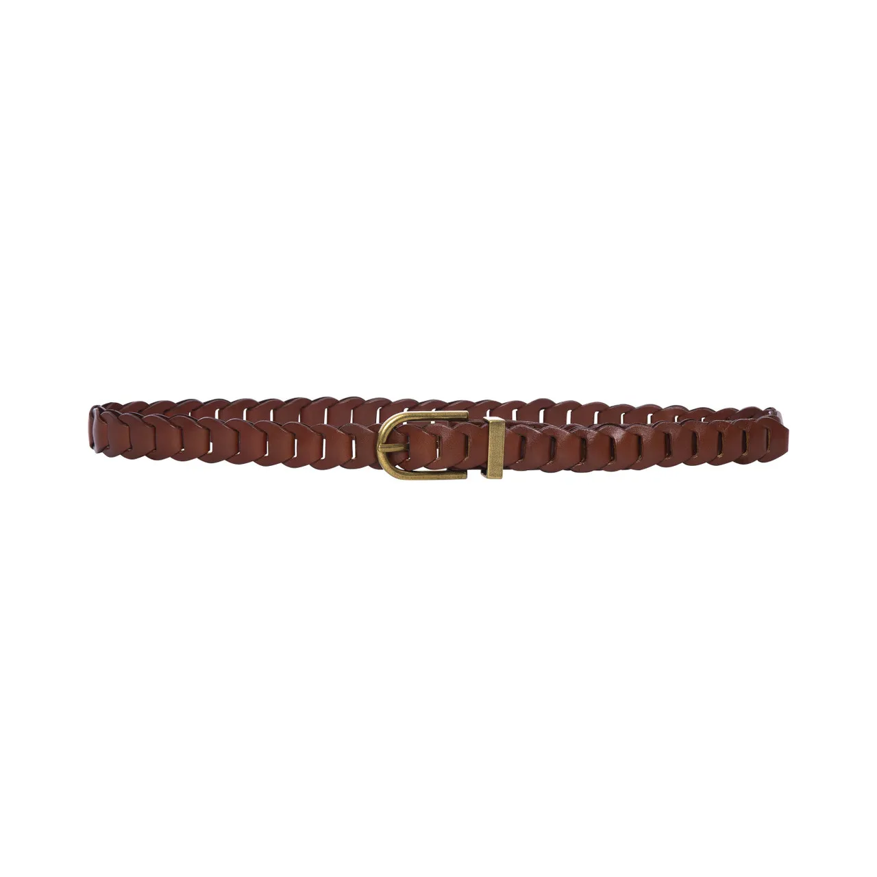 Frame Braided Belt, Whiskey