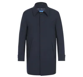 Functional SLIM FIT Raincoat With Removable Quilted Liner in Navy by Pelago