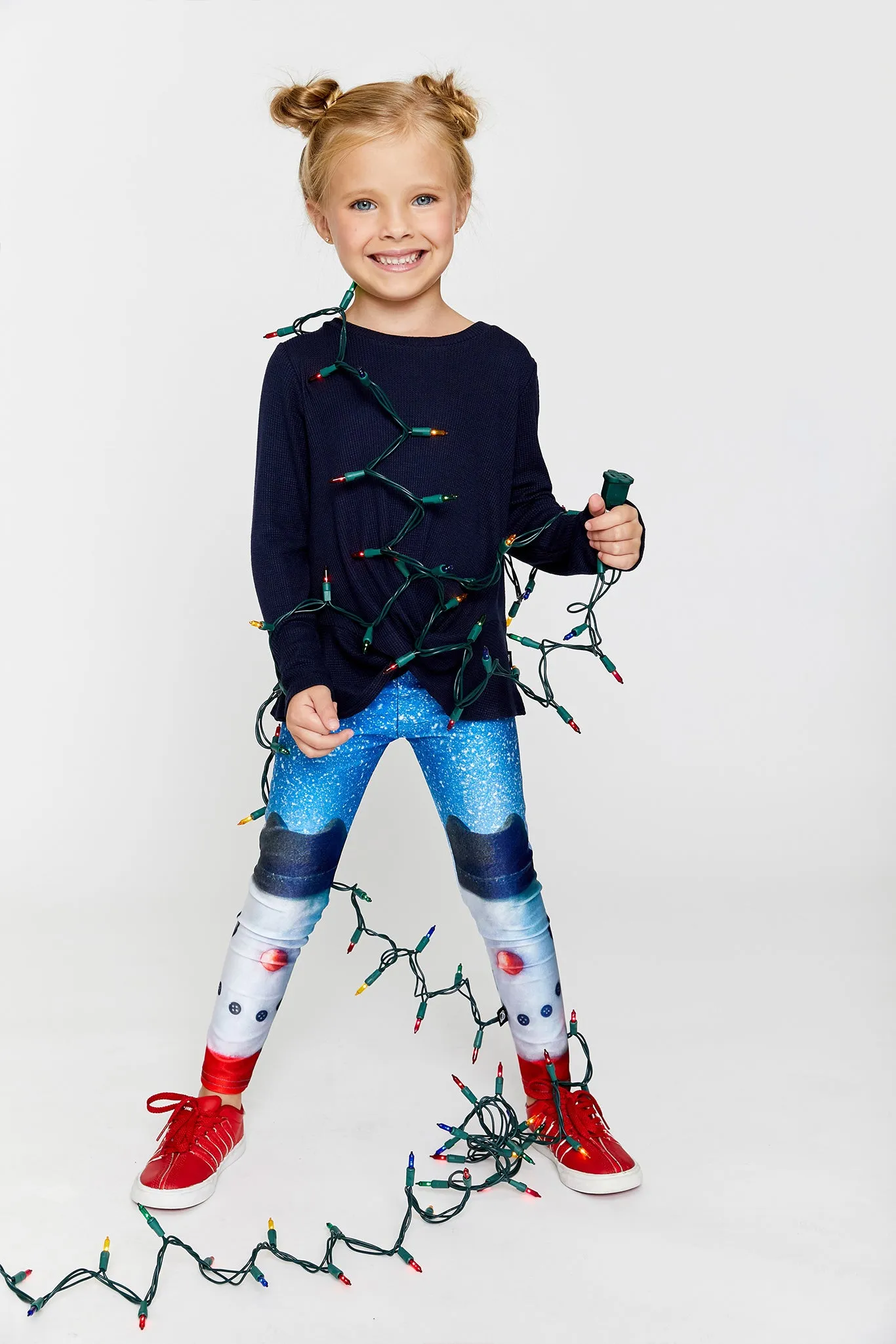 Girls Leggings in Snowman