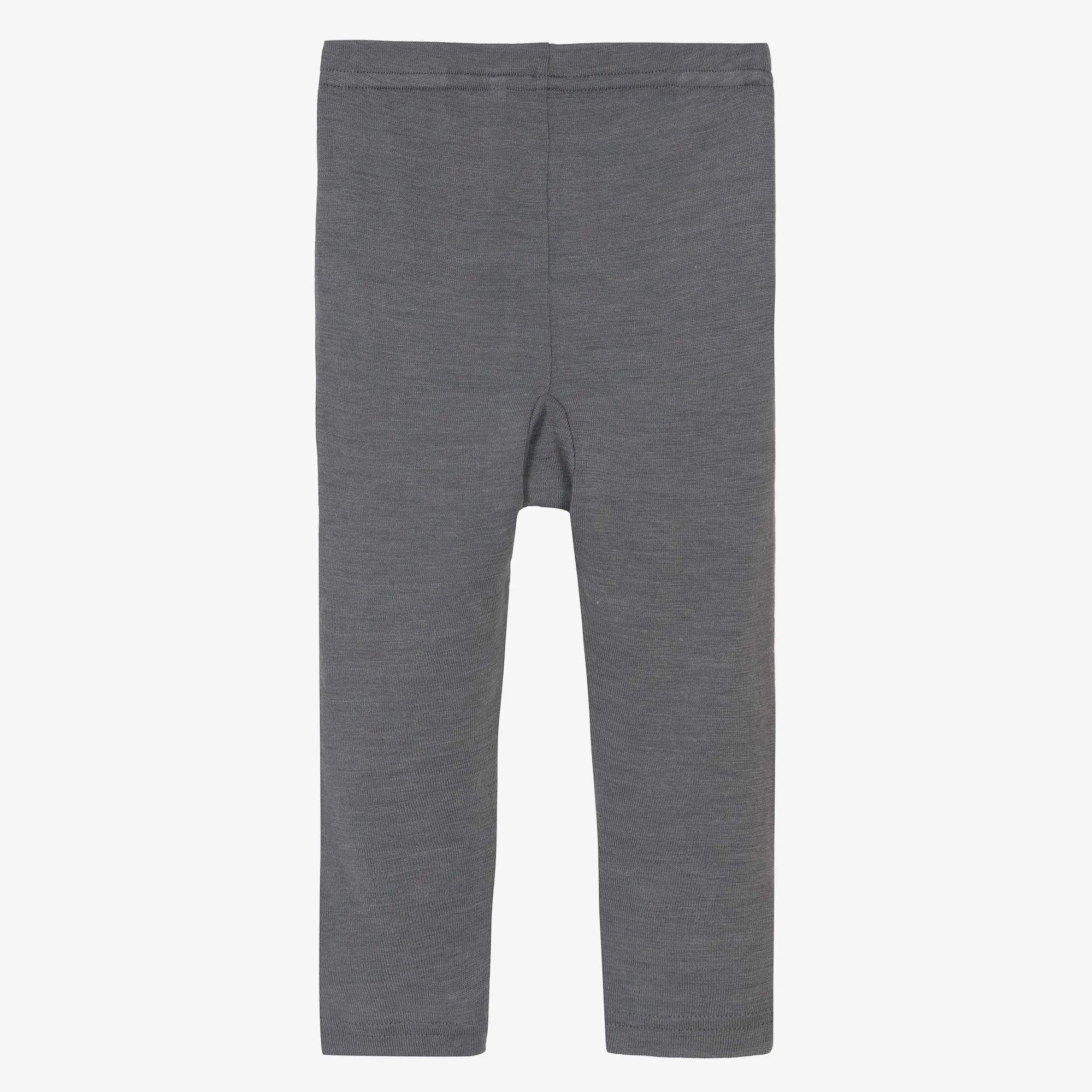 Grey Merino Wool & Silk Leggings 