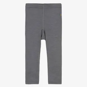 Grey Merino Wool & Silk Leggings 