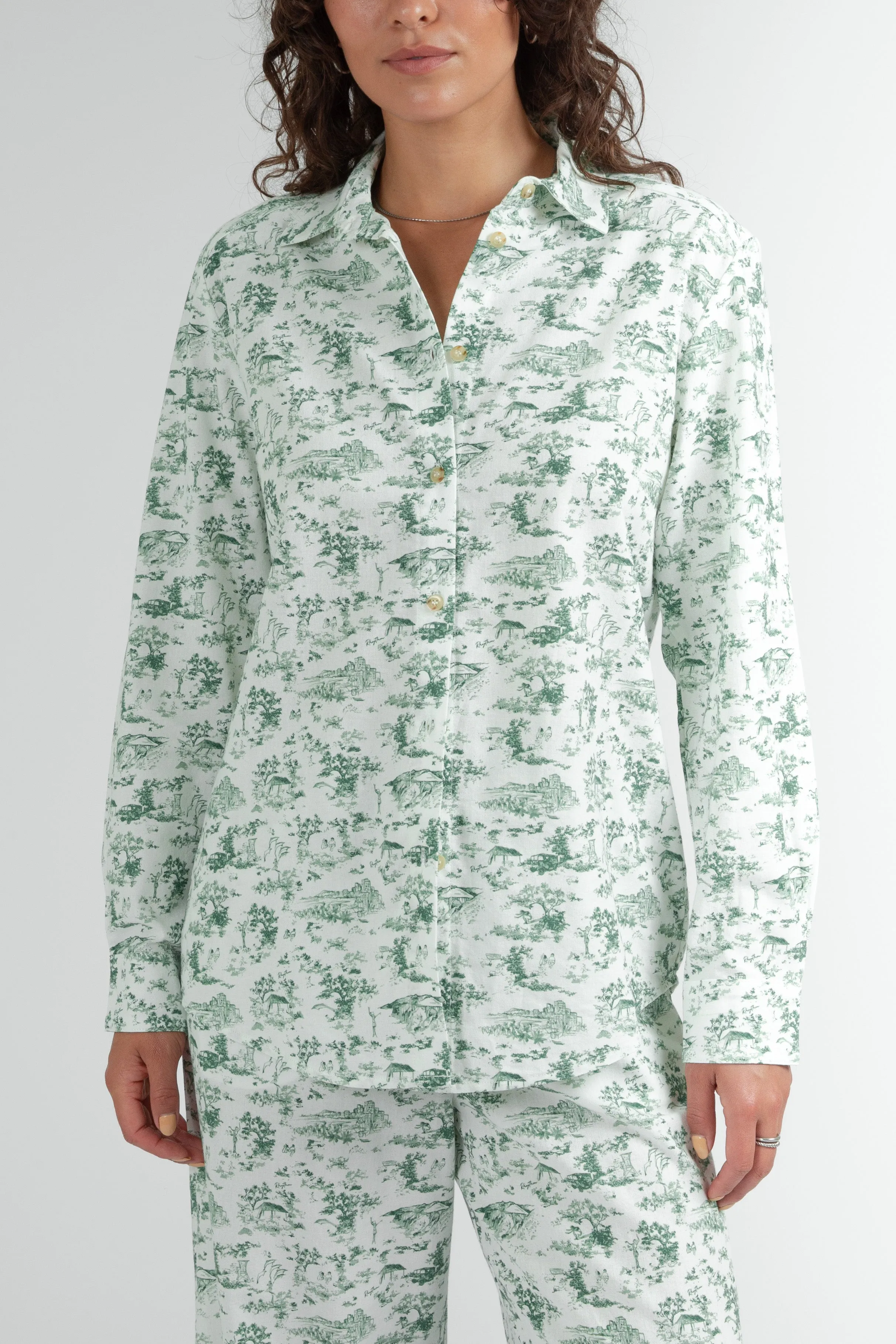 Holiday Pajama Shirt Green