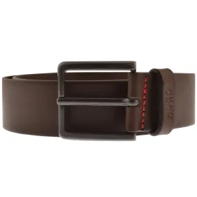 HUGO Gionio Leather Belt Brown