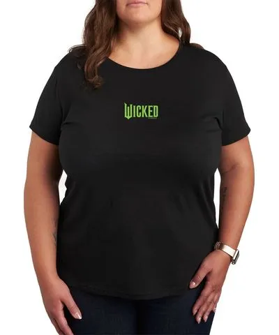 Hybrid Apparel Plus Size Wicked Elphaba Green Logo Graphic Tee