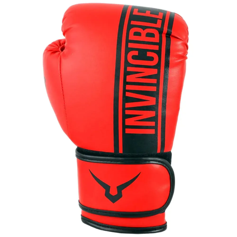 Invincible Tejas Fitness Training Boxing Gloves (Red/Black)