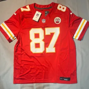 Kansas City Chiefs NFL Nike On Field Authentic Apparel #87 Kelce Men’s Jersey