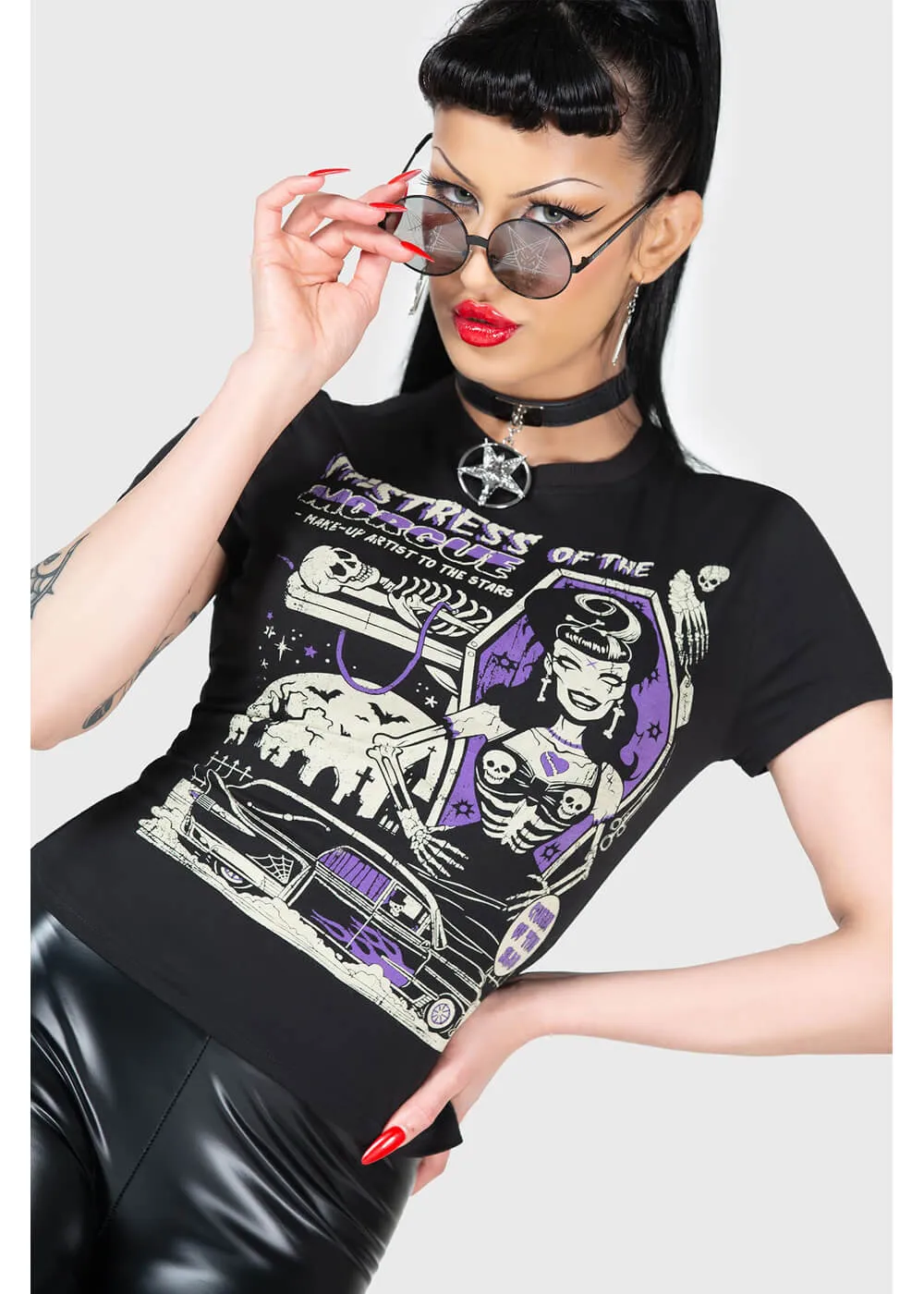 Killstar Mistress Of The Morgue T-Shirt Black