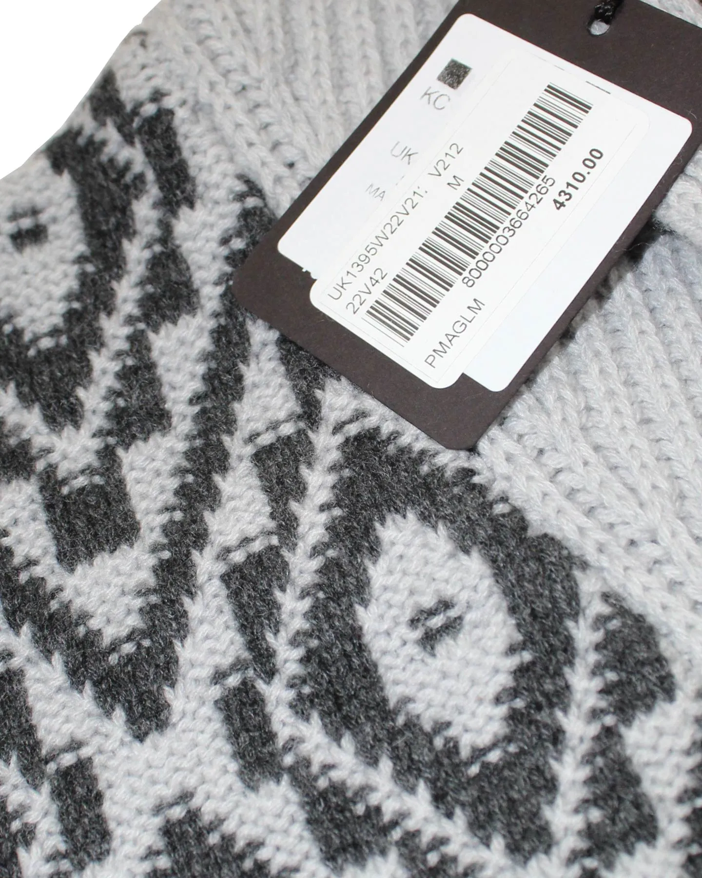 Kiton Cashmere Cardigan Gray Argyle M Extra Fancy - EU 50 / M