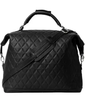 Laura Olaru Women's Alessandro Black Leather Travel Bag