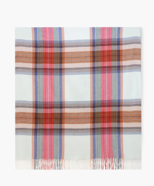 Madras Plaid Blanket Scarf