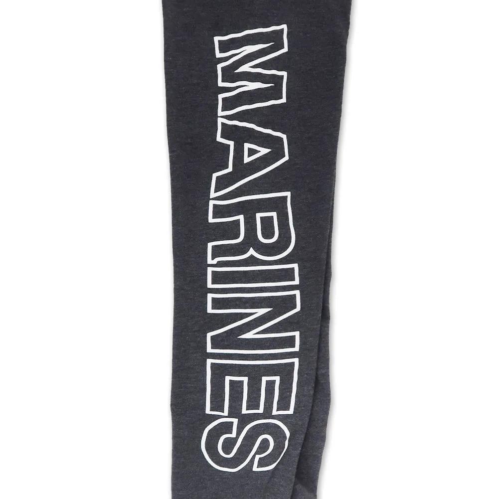 Marines Ladies Love 'Em Longer Leggings (Charcoal)