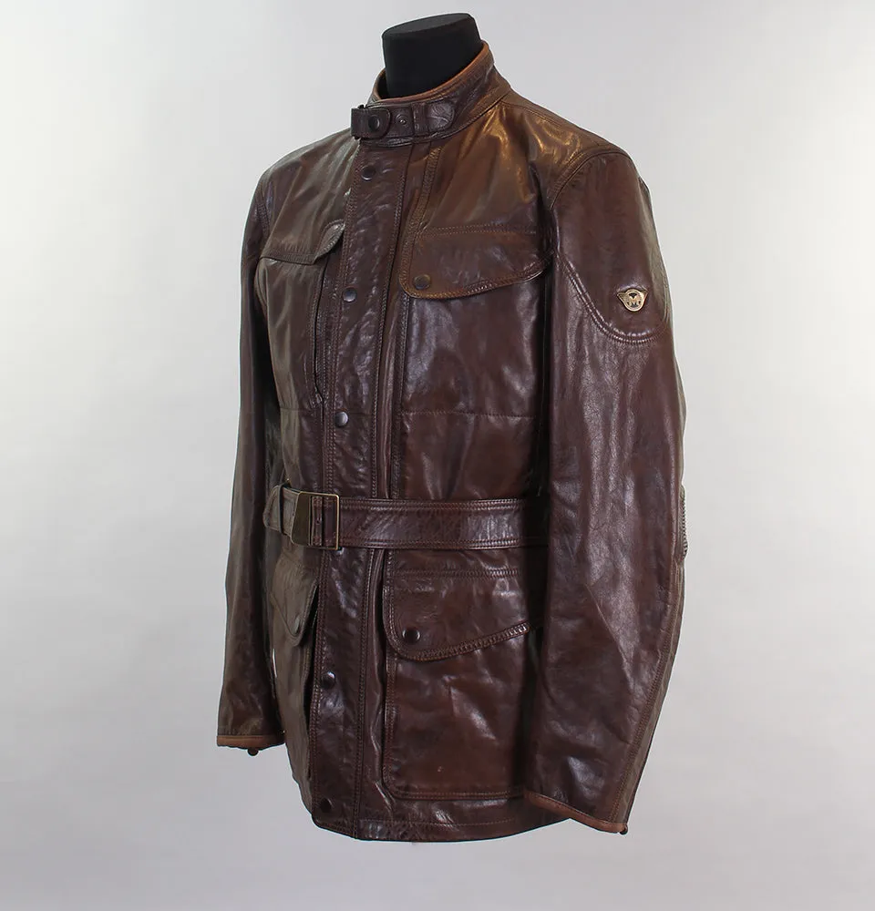 Matchless Kensington Leather Coat Antique Brown