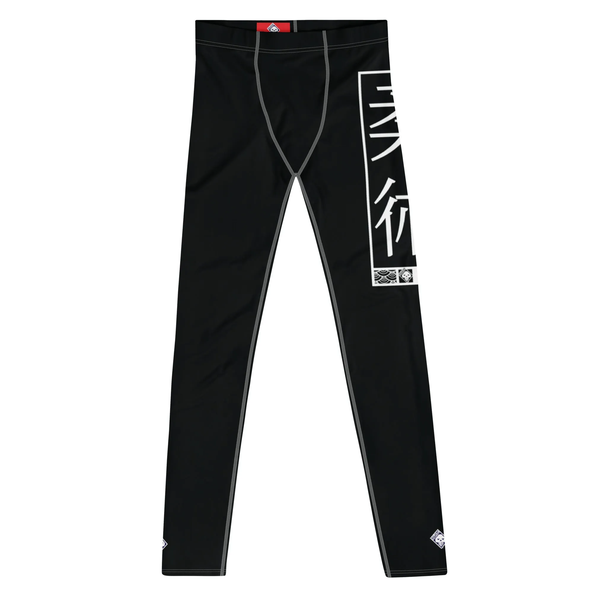 Men's Athletic Workout Leggings For Jiu Jitsu 015 - Noir