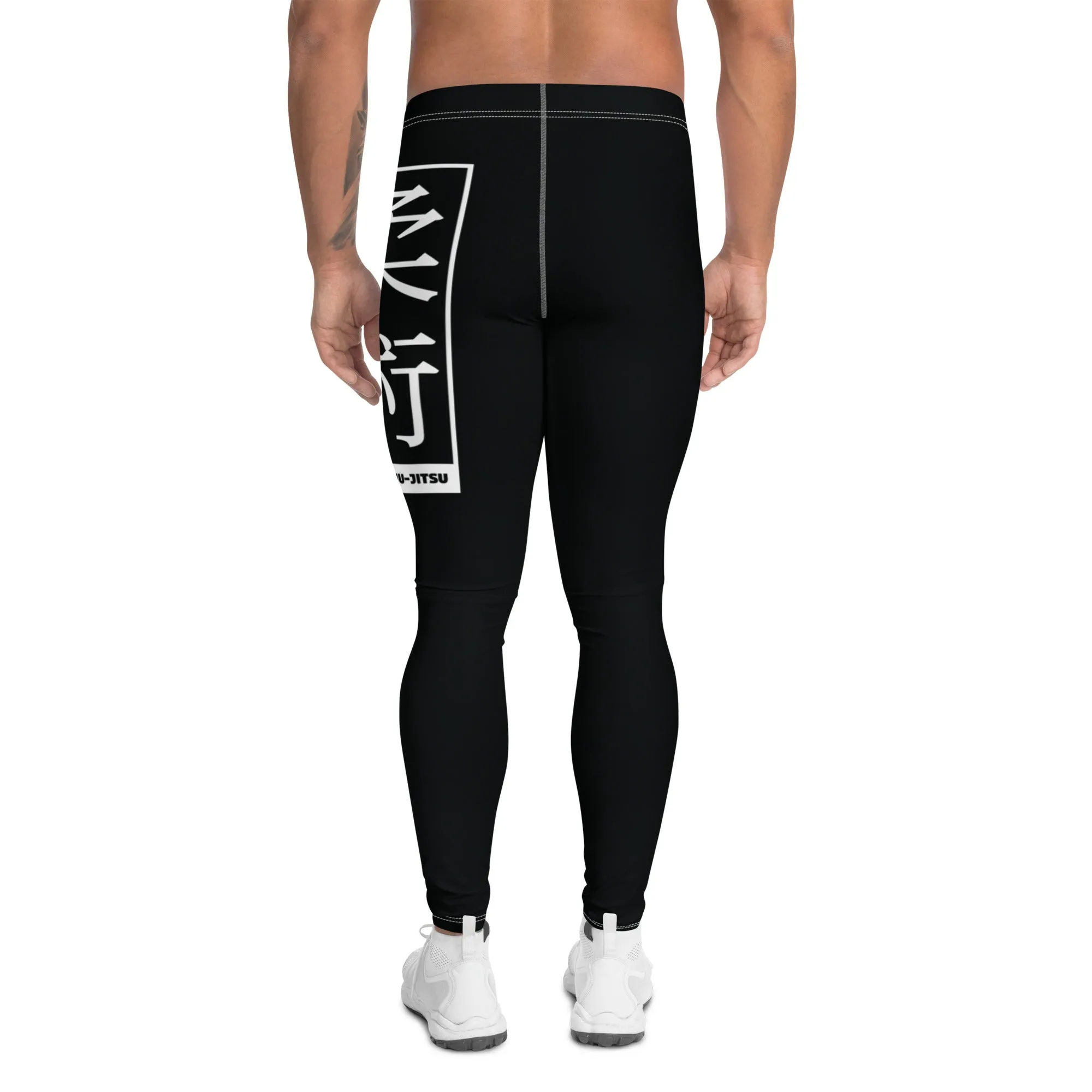 Men's Athletic Workout Leggings For Jiu Jitsu 015 - Noir